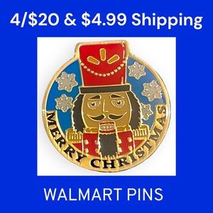 🆕 Walmart Merry Christmas Nutcracker Pin